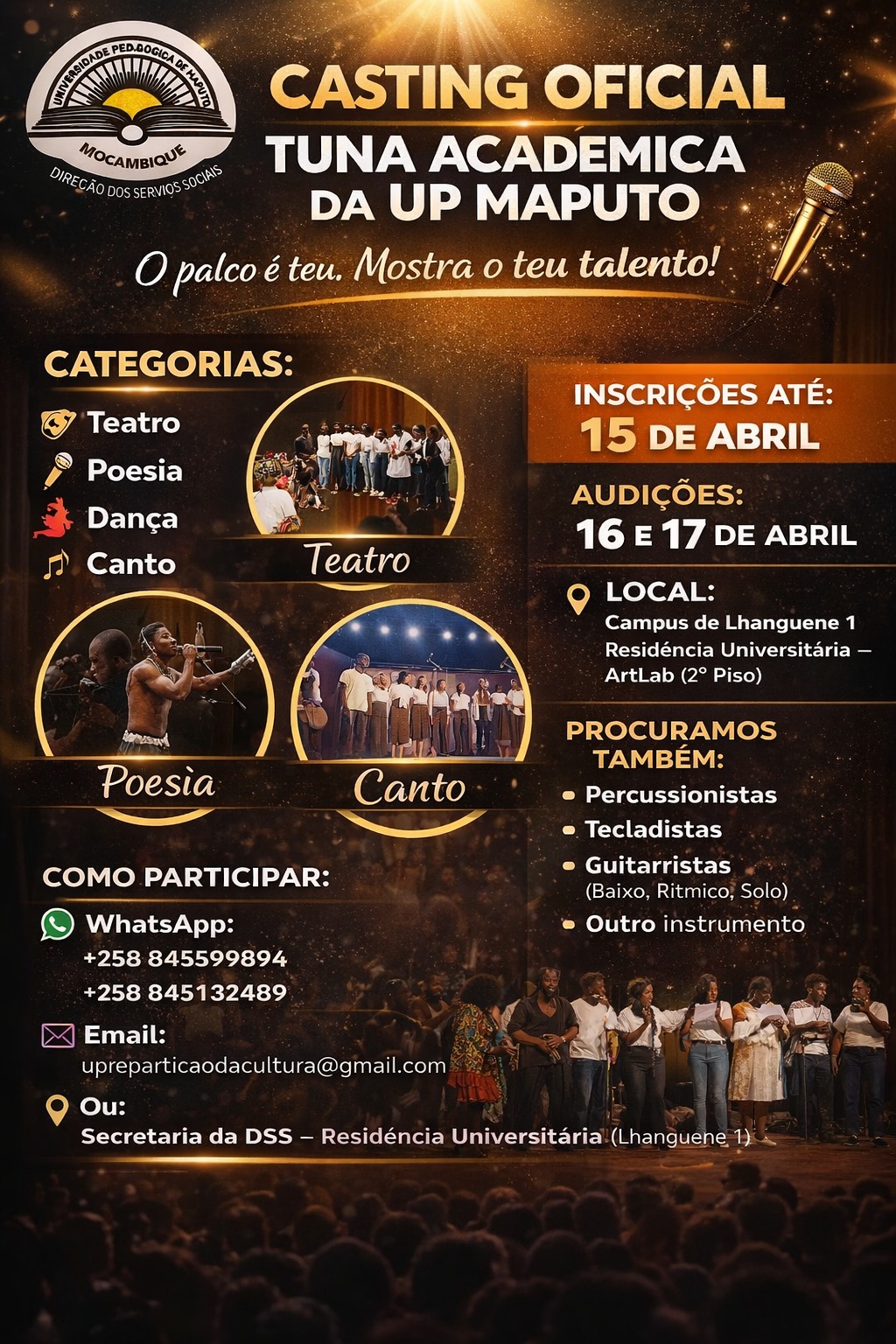 Casting Oficial | Tuna Académica da UP Maputo